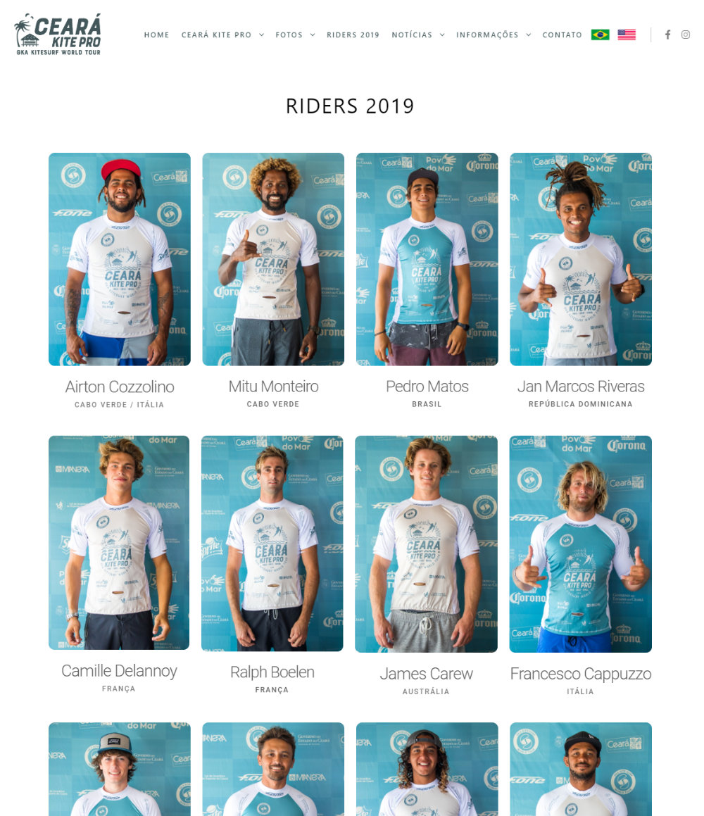 Ceara Kite Pro 2019 - Atletas